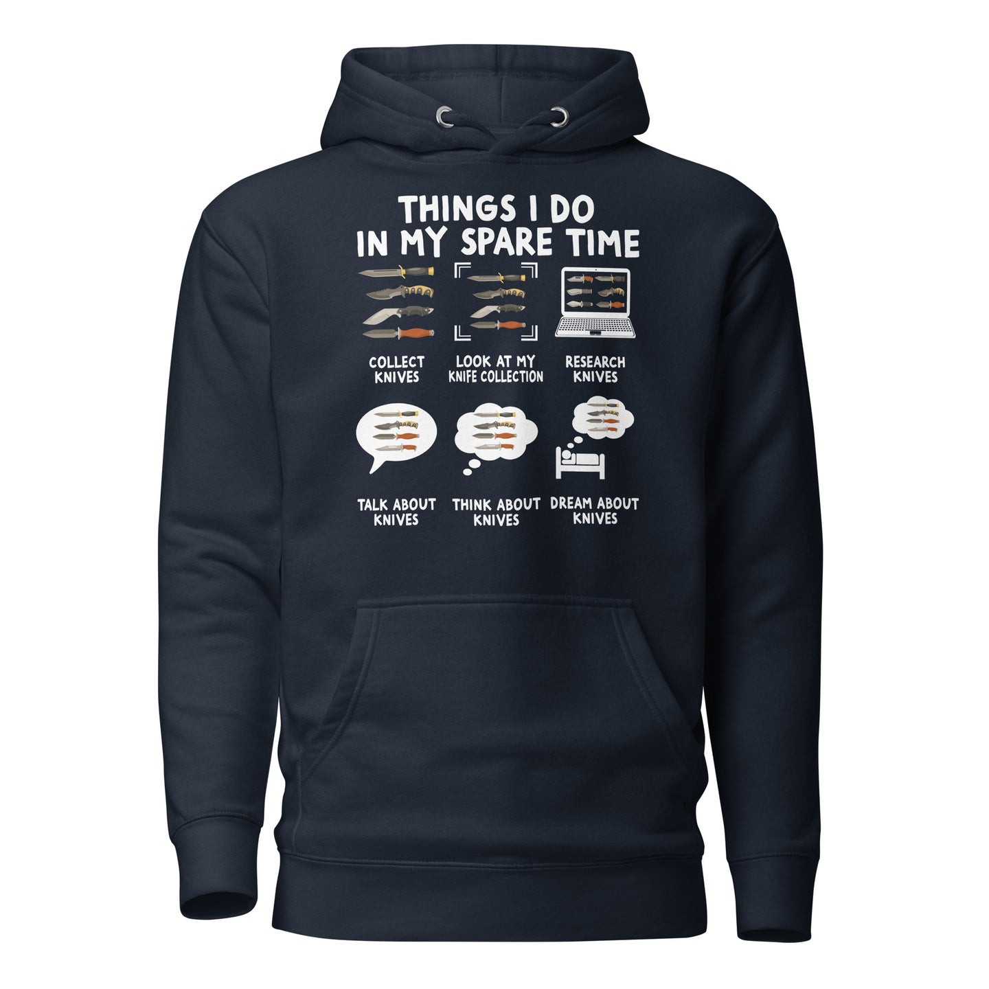 Knife Collecting Hobby Hoodie | Collector Gift Apparel - Cuccico Design