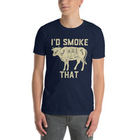 I'd Smoke That Shirt | Funny BBQ T-Shirt Gift for Men - Cuccico Design