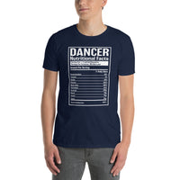 Funny Dancer T-Shirt - Nutrition Facts Gift for Dancers - Cuccico Design