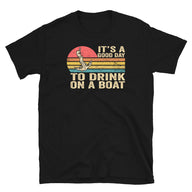 Drinking on a Boat T-Shirt - Funny Boating Humor Shirt - Cuccico Design