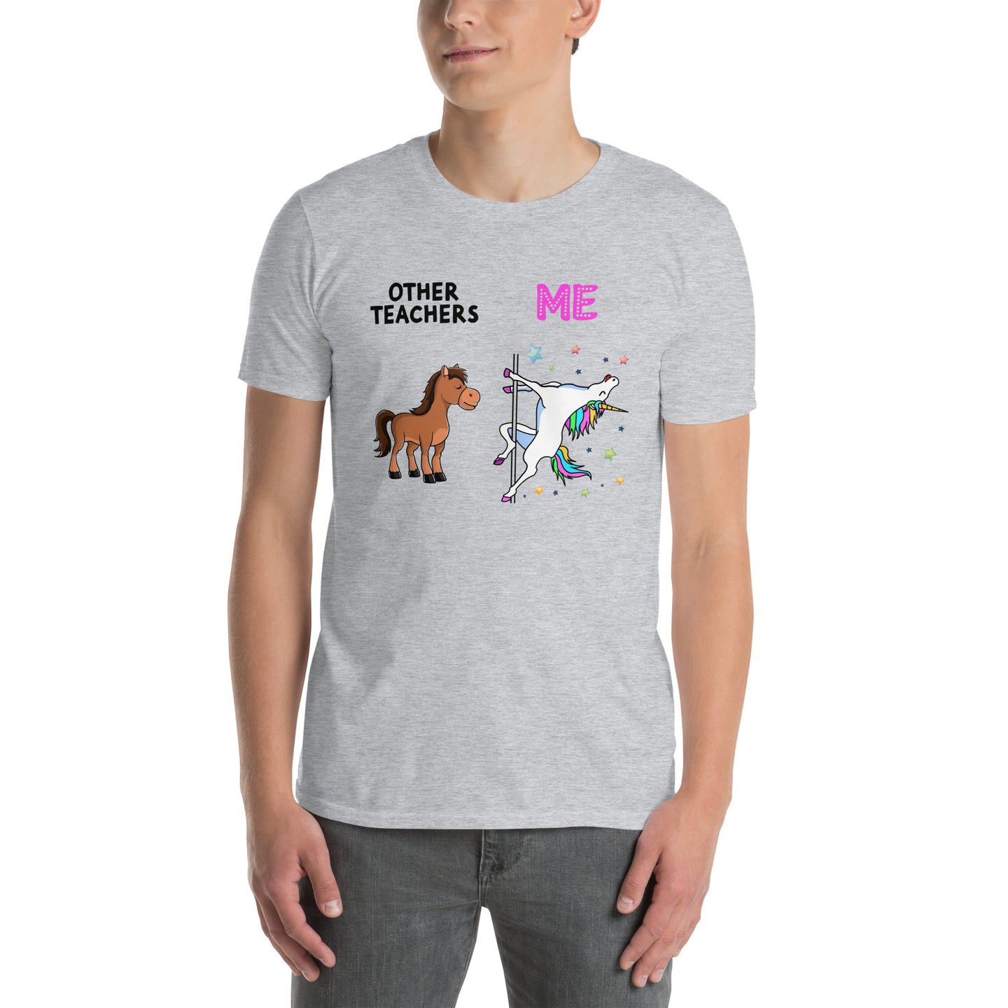 Funny Unicorn Pole Dancing Teacher T-Shirt - Cuccico Design