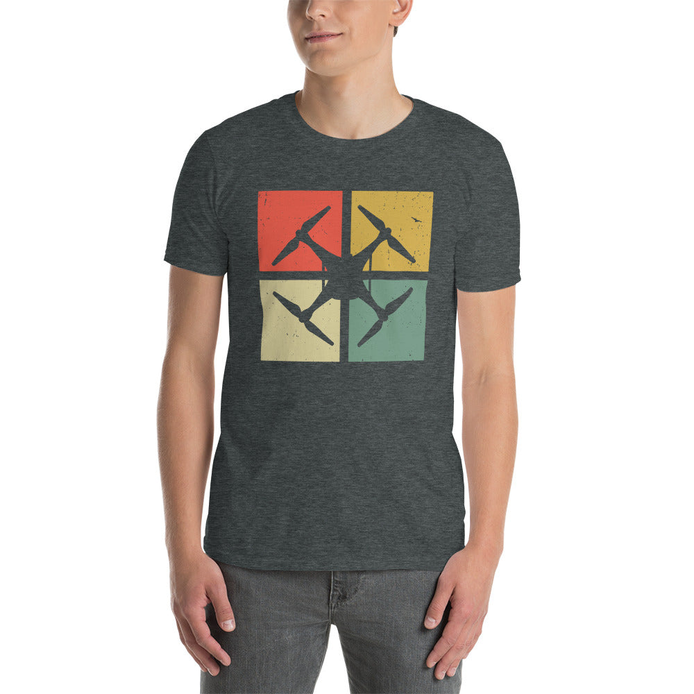 Retro Drone Pilot Drone T-Shirt | Racing & Gift - Cuccico Design