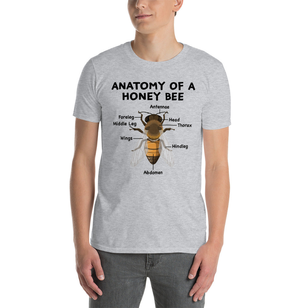 Honey Bee Anatomy T-Shirt | Beekeeping & Biology - Cuccico Design