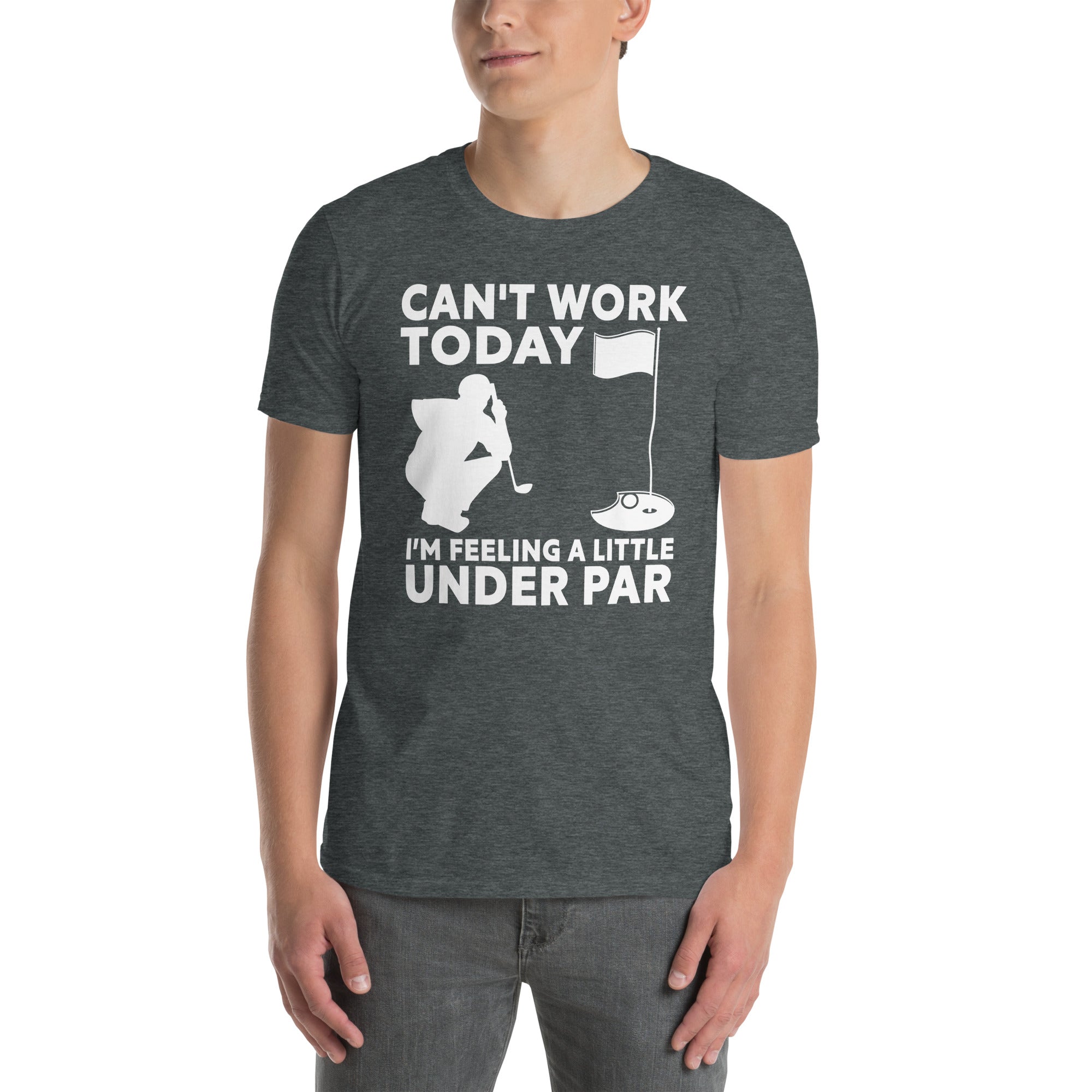 Funny Golf Shirt: Can't Work Today I'm Feeling Under Par - Cuccico Design