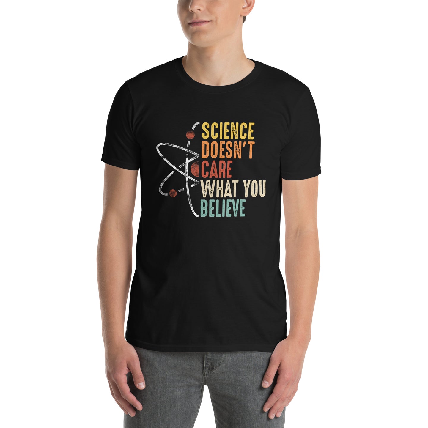 Funny Science T-Shirt: Science Doesn't Care What You Believe - Cuccico Design