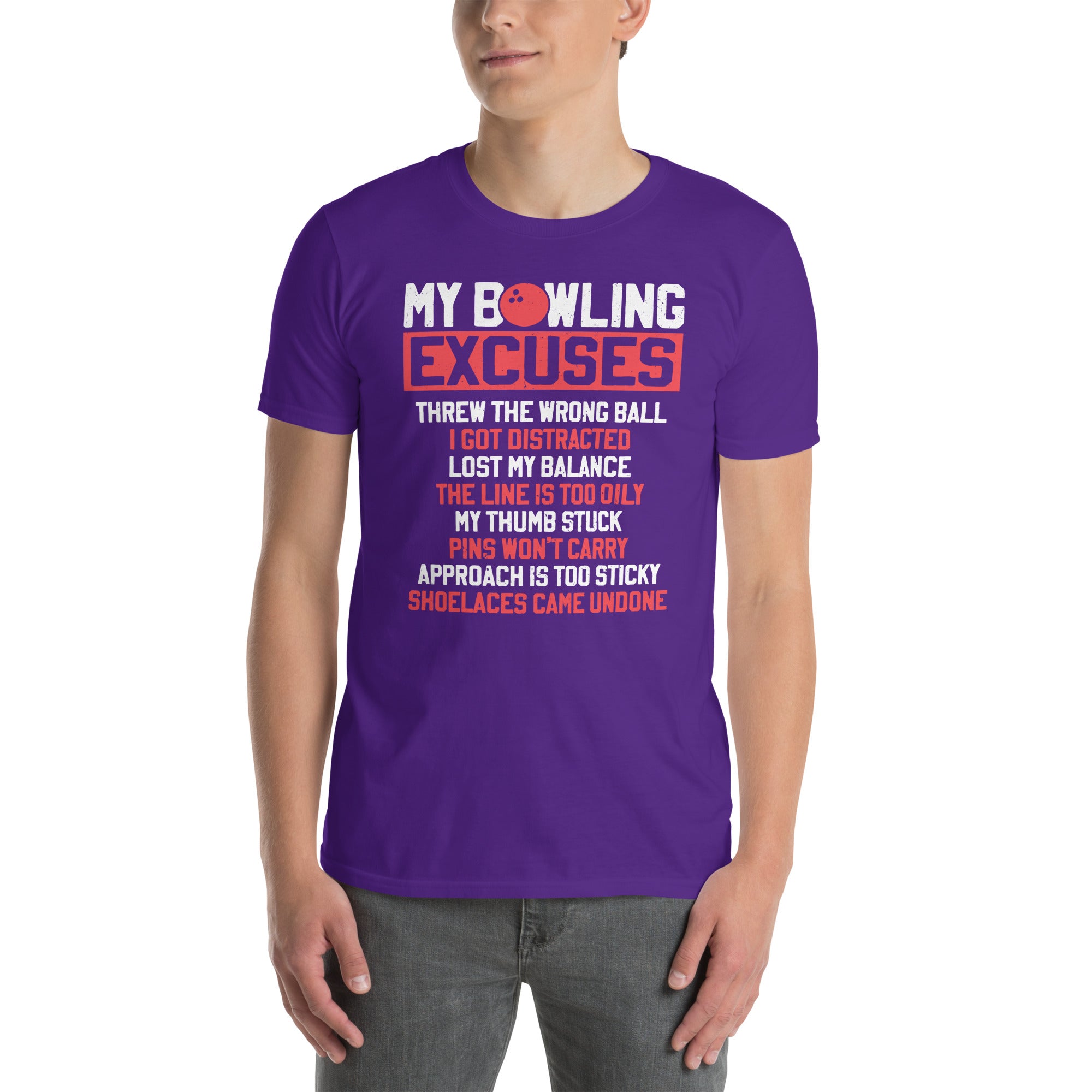Funny Bowling T-Shirt | My Bowling Excuses Shirt | Unisex - Cuccico Design