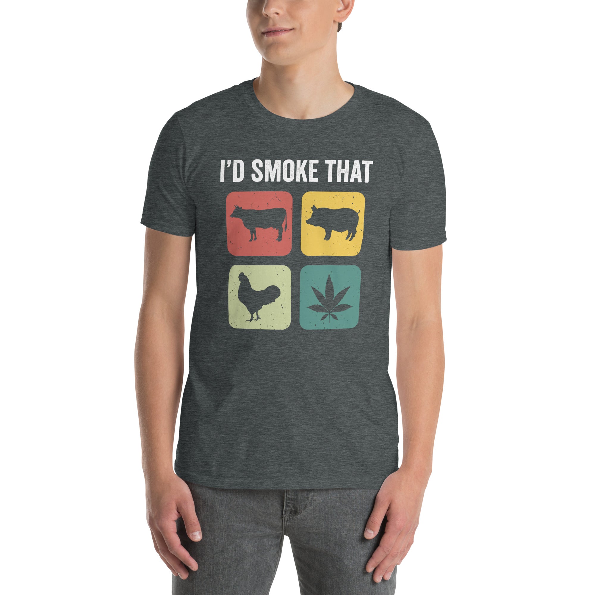 Funny Meat Smoker Weed T-Shirt | BBQ Grilling Gift - Cuccico Design