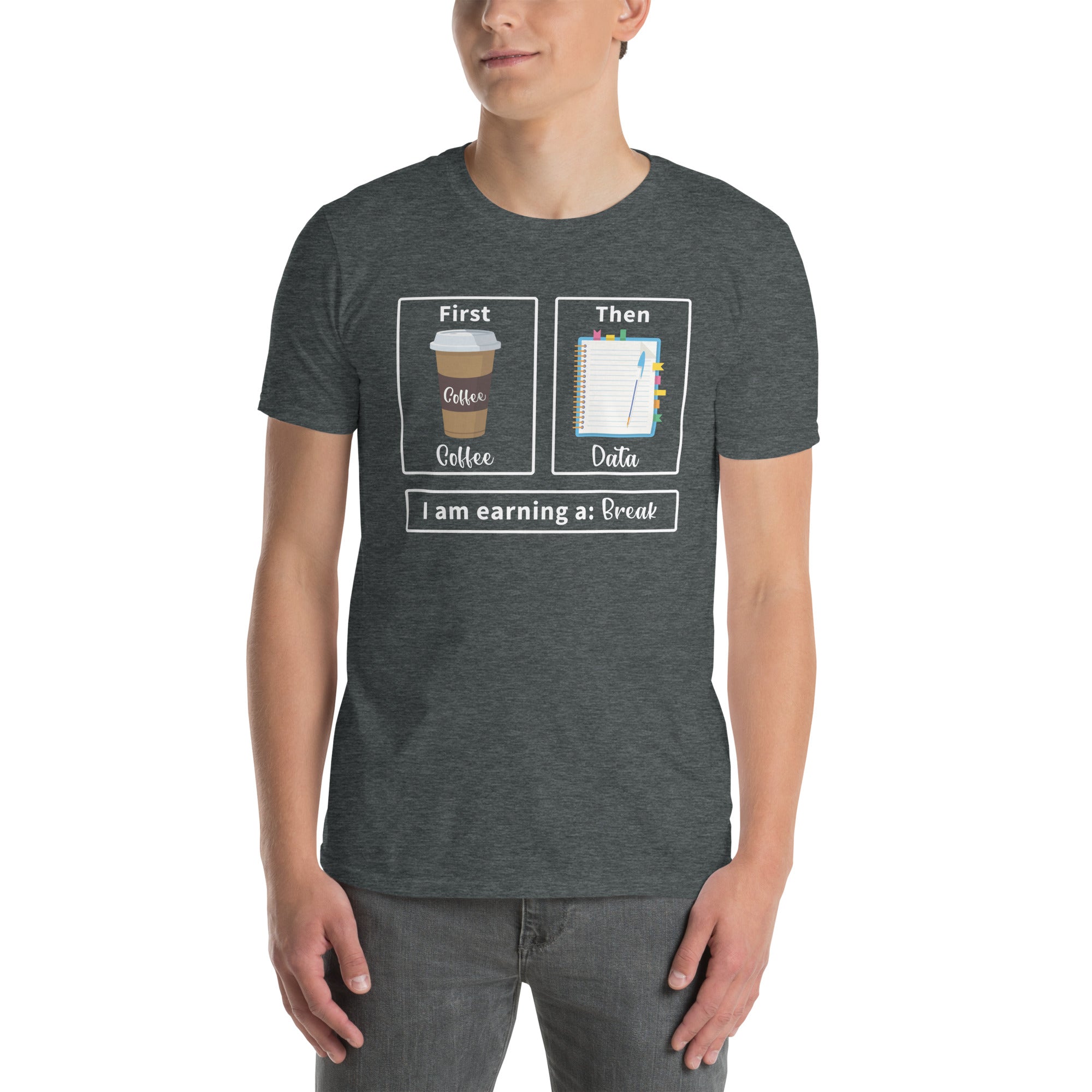 First Coffee Then Data Sped Teacher Shirt - Funny Gift - Cuccico Design