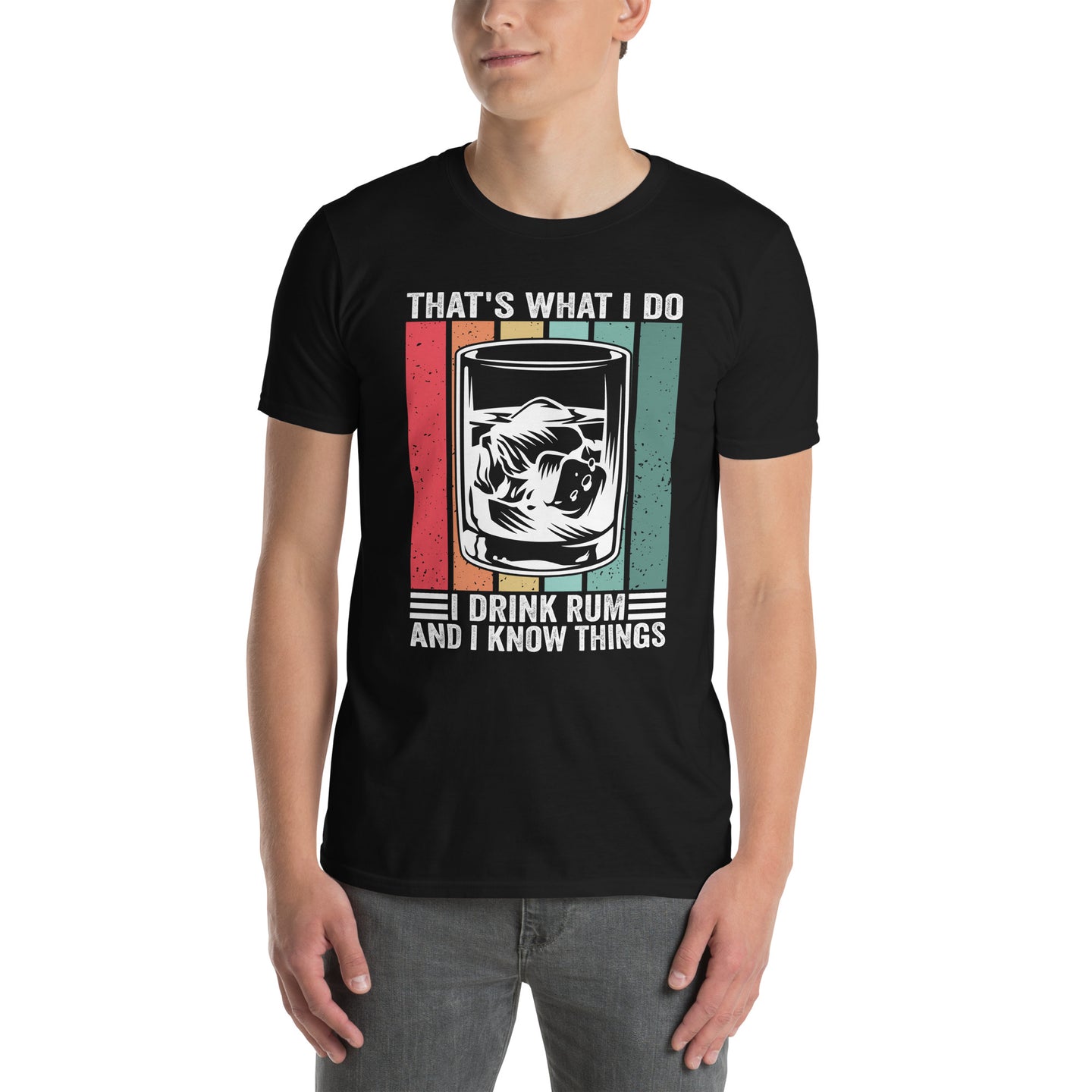Funny Rum T-Shirt: I Drink Rum And I Know Things - Cuccico Design