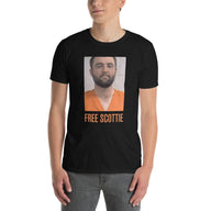 Scottie Scheffler Mugshot Golf T-Shirt | Funny Golf Shirt - Cuccico Design