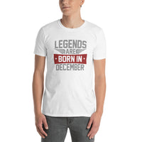 Legends Are Born in December T-shirt | December Birthday Gift for Men - Cuccico Design