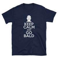 Funny Bald T-Shirt - Cool Gift for Bald Men | Keep Calm & Go Bald - Cuccico Design