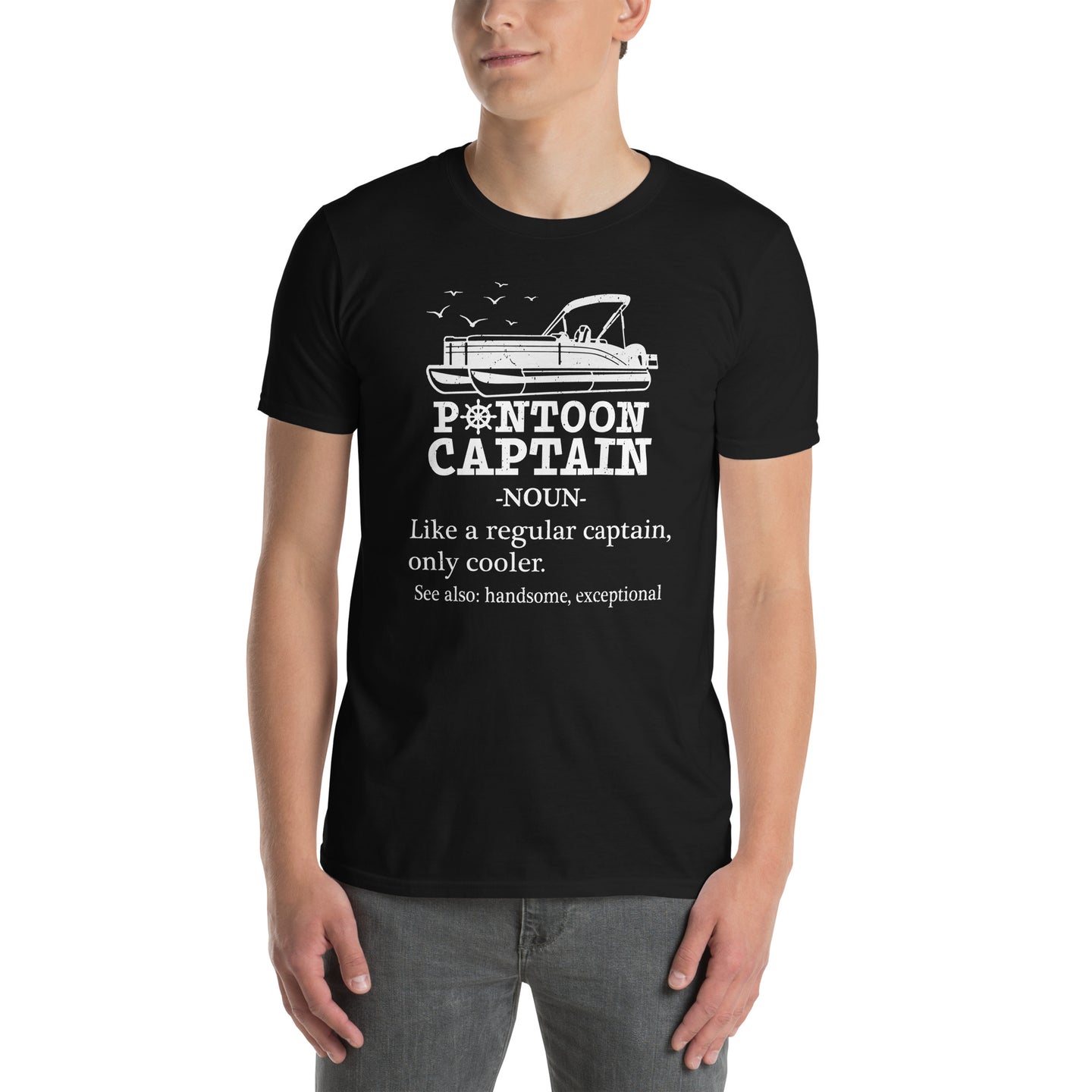 Funny Pontoon Captain Definition Boating T-Shirt Gift - Cuccico Design