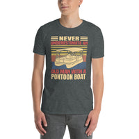 Pontoon Boat T-Shirt | Funny Old Man Boating Shirt - Cuccico Design