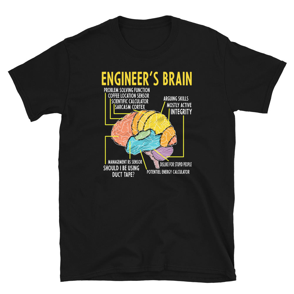 Funny Engineering T-Shirt - Engineer's Brain - Cuccico Design