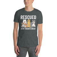Dog Rescue Shirt: Rescued Is My Favorite Breed Tee - Cuccico Design
