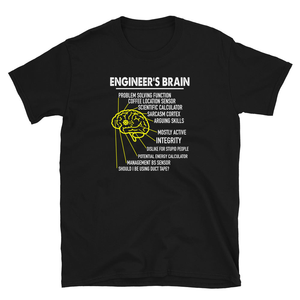 Funny Engineer's Brain T-Shirt | Engineering Gift Idea - Cuccico Design