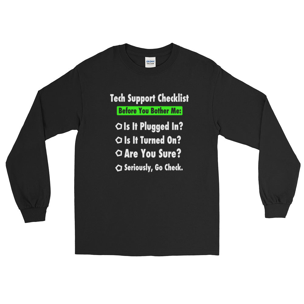Funny Tech Support Long Sleeve Shirt | Sysadmin Gift - Cuccico Design