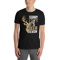 Funny Deer Hunting T-Shirt | Sorry I Can't Its Deer Season - Cuccico Design