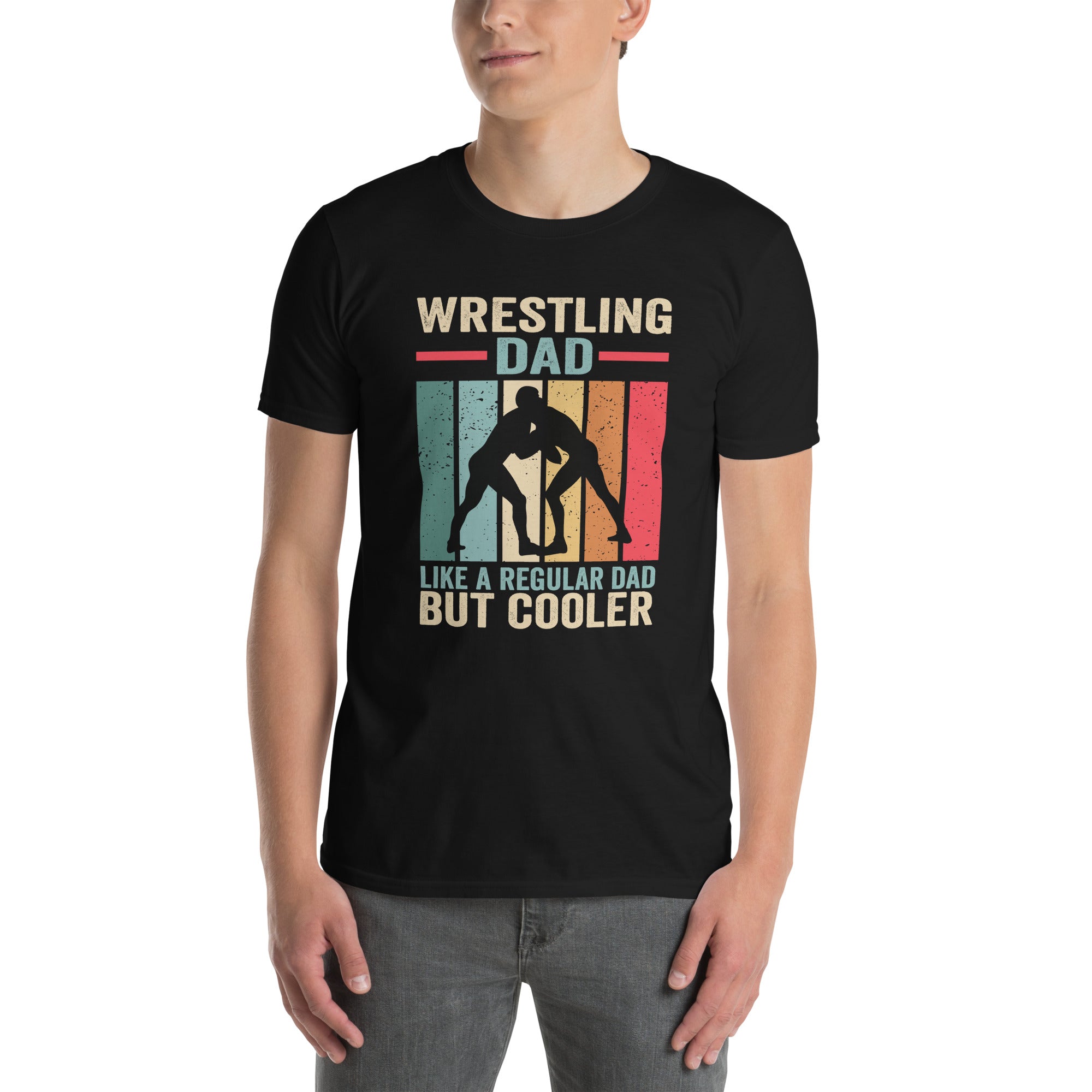 Wrestling Dad Like A Normal Dad Only Cooler T-Shirt - Cuccico Design