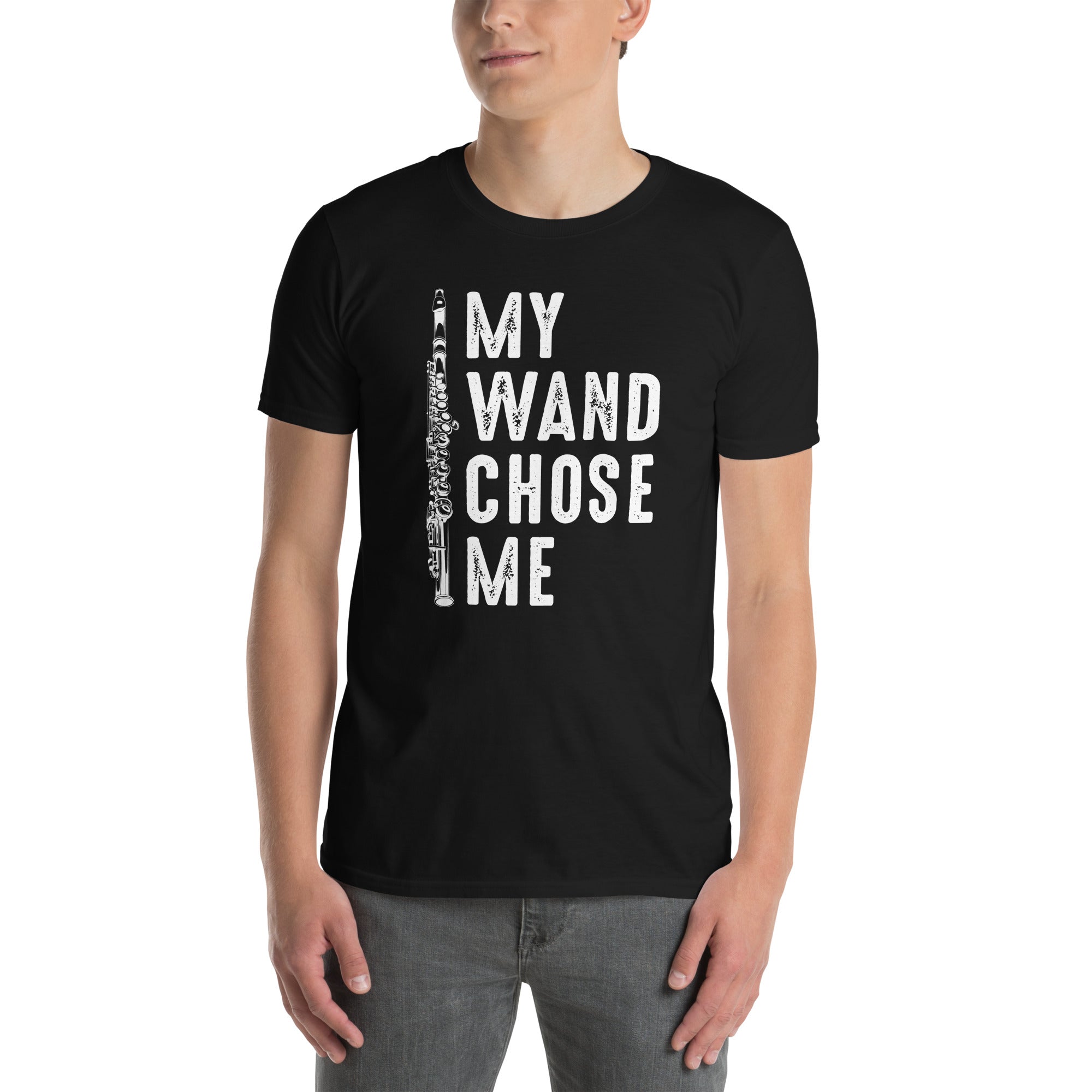 Funny Flute Player T-Shirt - My Wand Chose Me - Cuccico Design