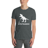 Funny Metal Detecting Dinosaur T-Shirt - T-Rex Gift - Cuccico Design