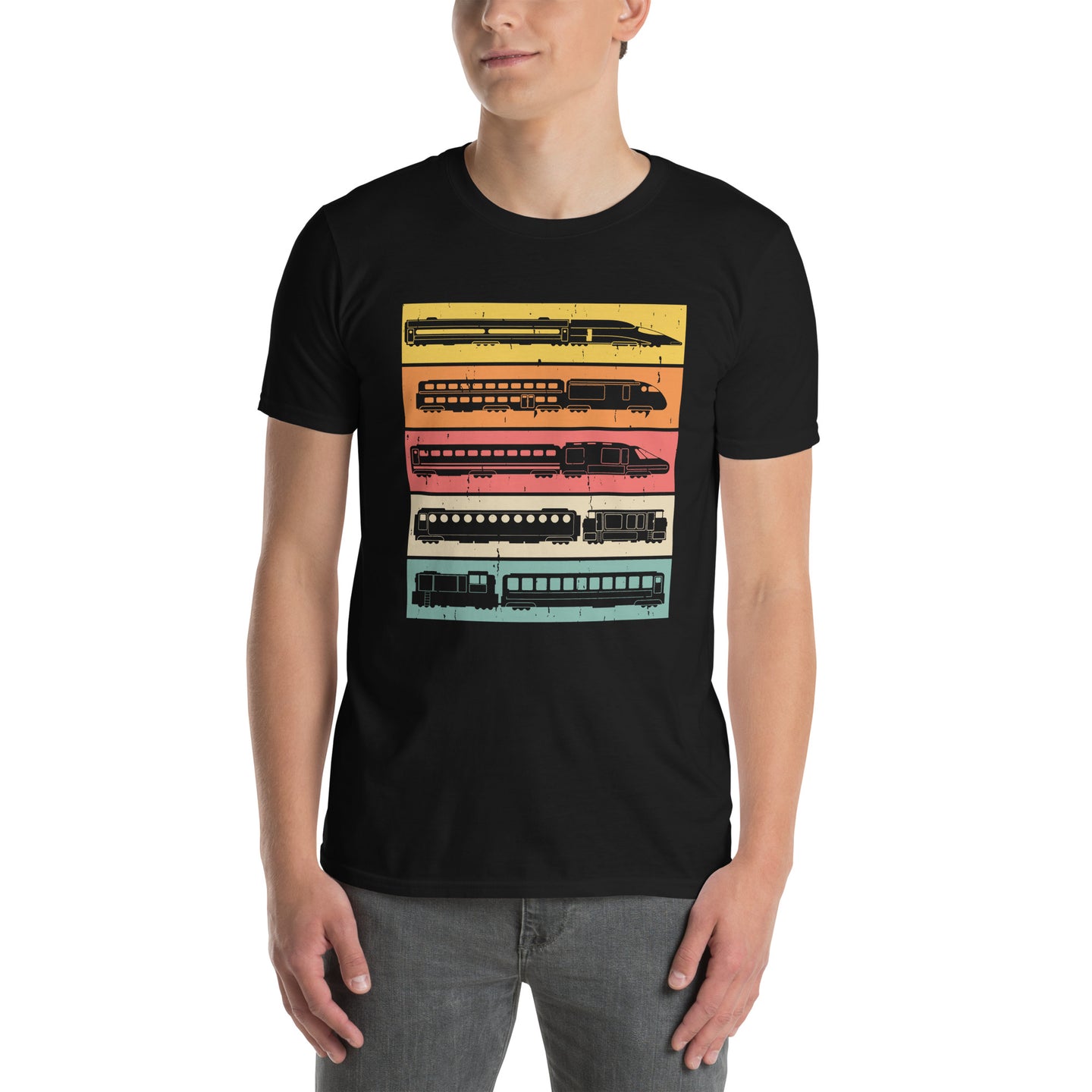 Vintage Train T-Shirt | Gift for Train Lovers & Engineers - Cuccico Design