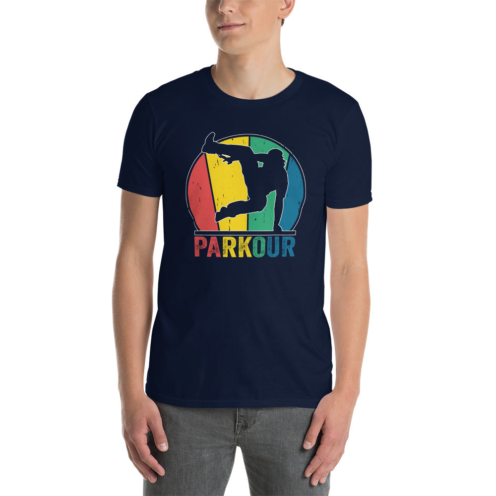 Retro Parkour Freerunning Traceur Short-Sleeve T-Shirt - Cuccico Design
