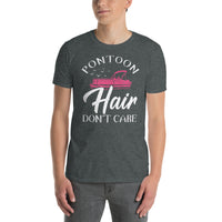 Funny Pontoon Shirt | Hair Don't Care Boating T-Shirt - Cuccico Design