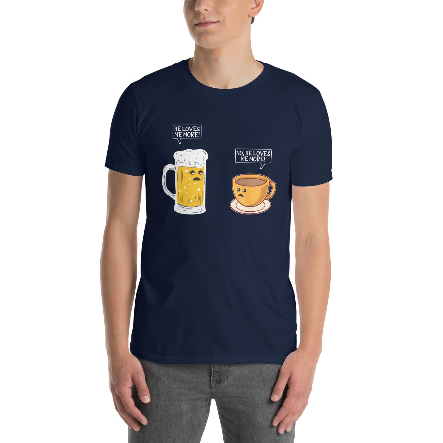 Funny He Loves Me More Shirt | Unisex Coffee T-Shirt - Cuccico Design