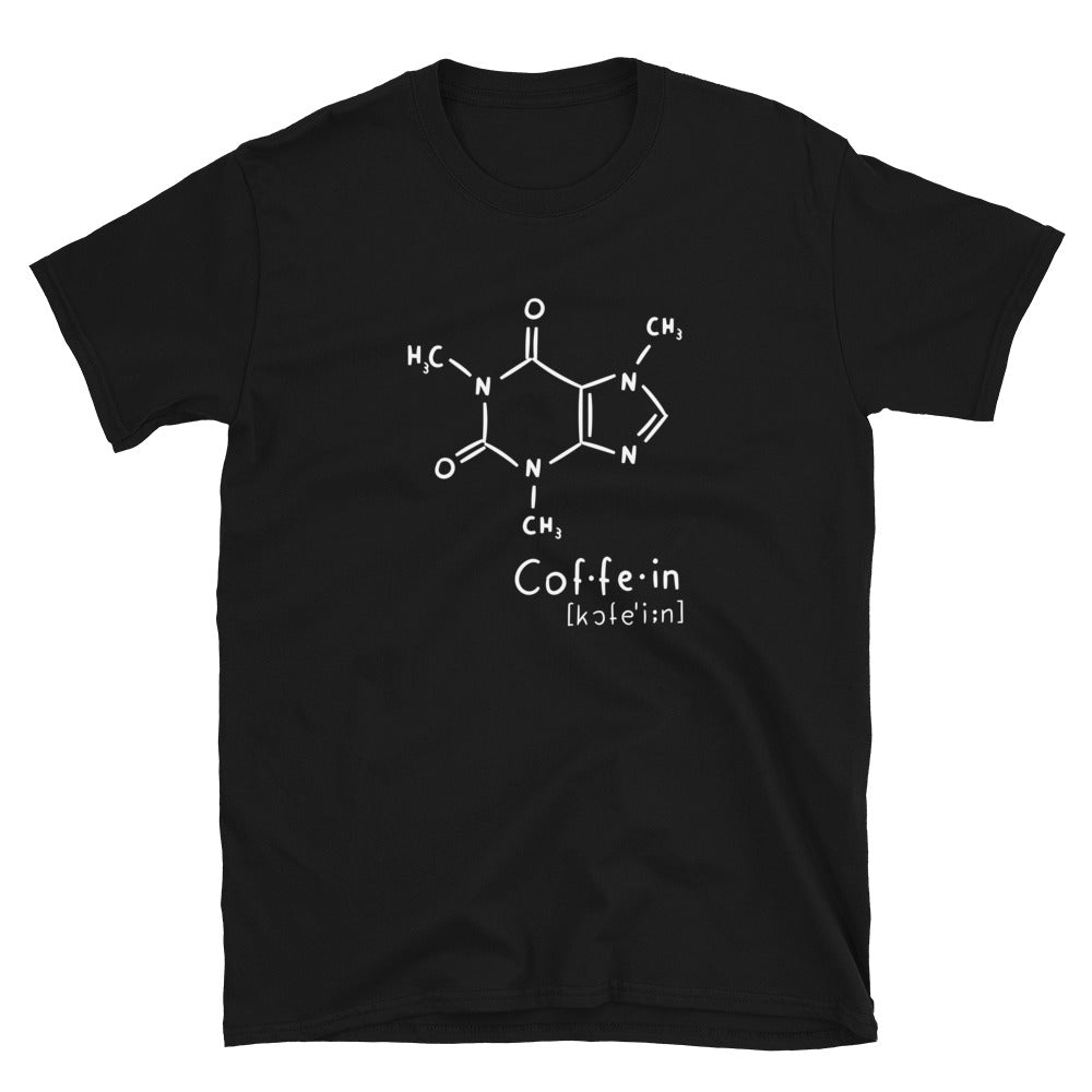 Caffeine Molecule T-Shirt | Coffee Lover Chemistry Tee - Cuccico Design