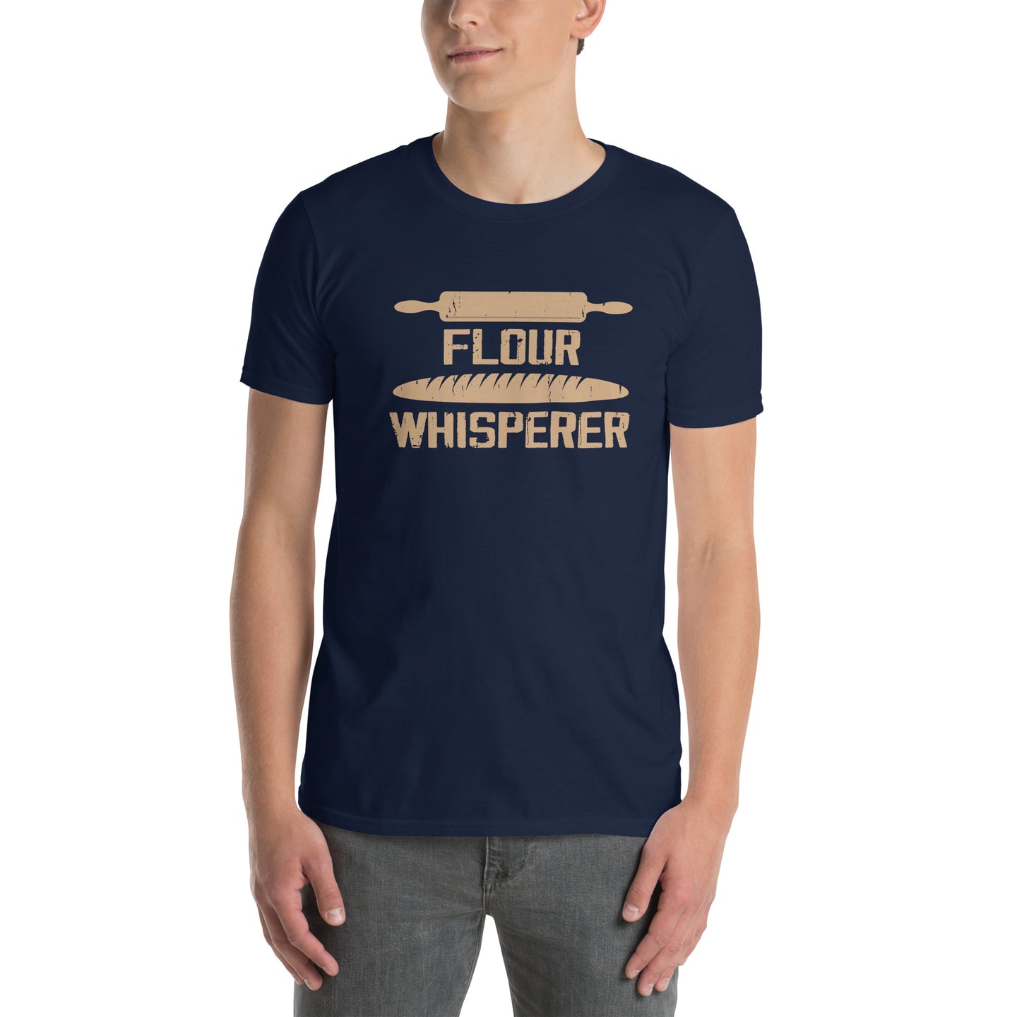 Funny Baking T-Shirt - Flour Whisperer Chef Gift - Cuccico Design