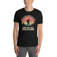 Geocaching T-Shirt - Not All Who Wander Are Lost Shirt - Cuccico Design