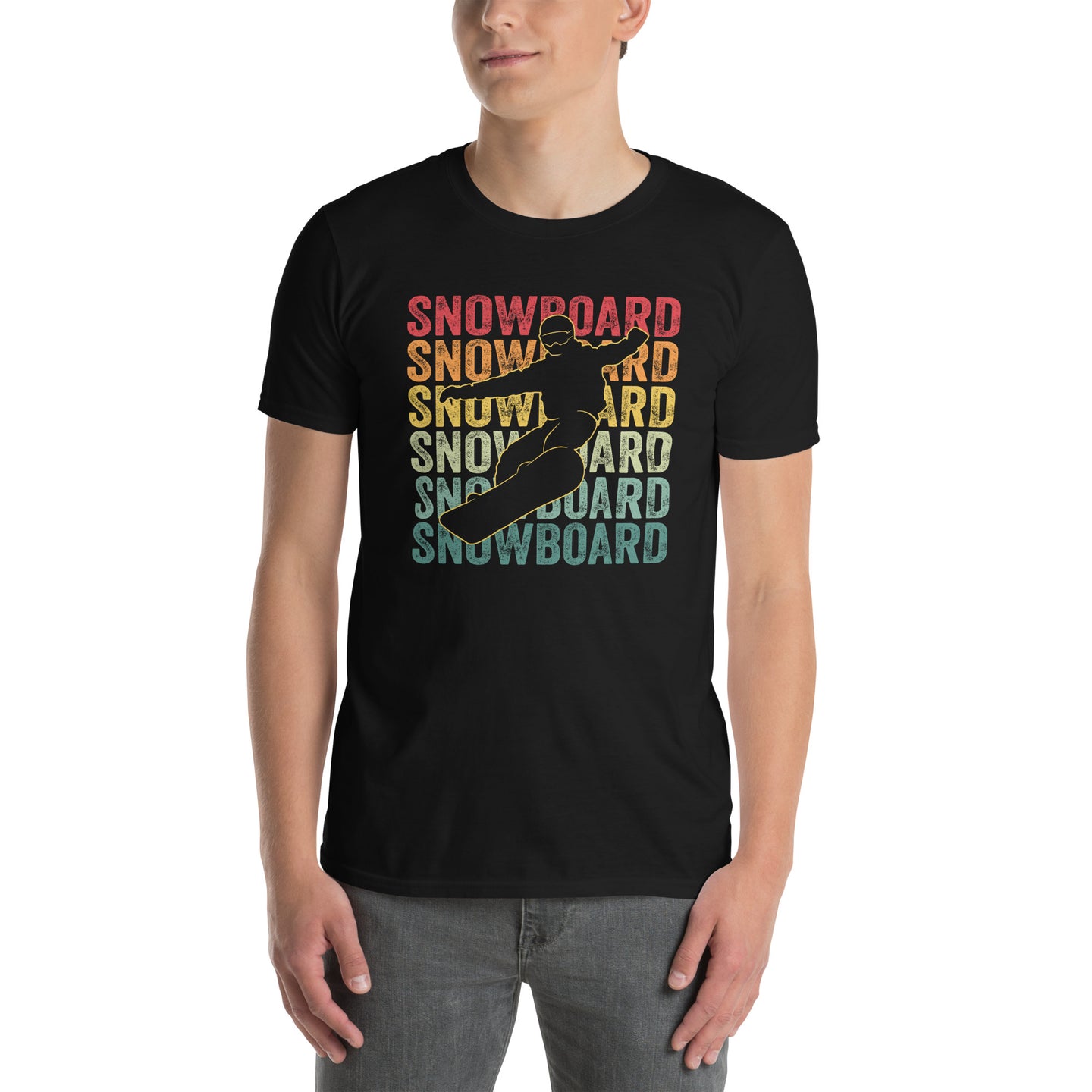 Retro Snowboarding T-Shirt | Vintage Snowboarder Gift - Cuccico Design