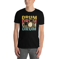 Drummer T-Shirt - Retro Vintage Drum Set Gift - Cuccico Design