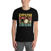 Drummer T-Shirt - Retro Vintage Drum Set Gift - Cuccico Design