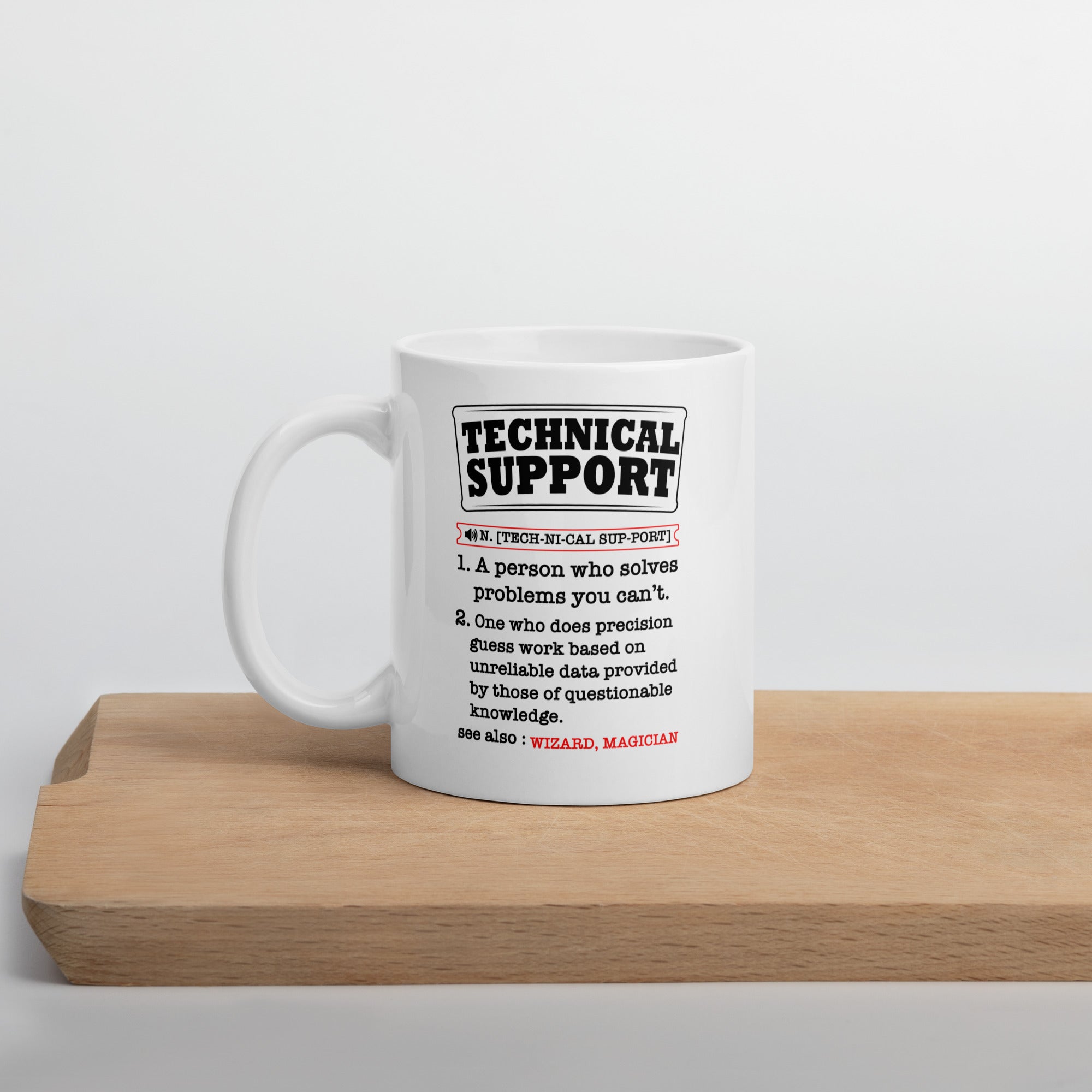 Funny Tech Support Mug - Sysadmin & Helpdesk Gift - Cuccico Design