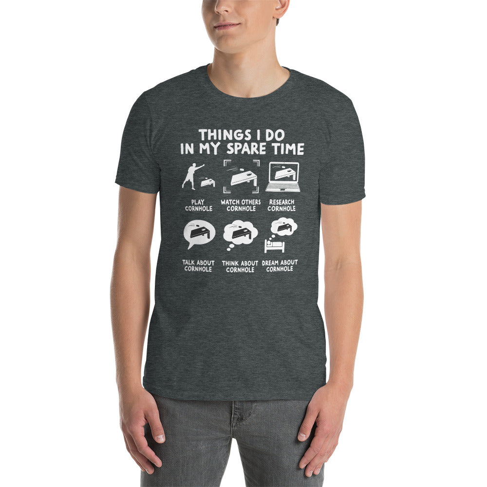 Funny Cornhole T-Shirt | Things I Do In My Spare Time Tee - Cuccico Design