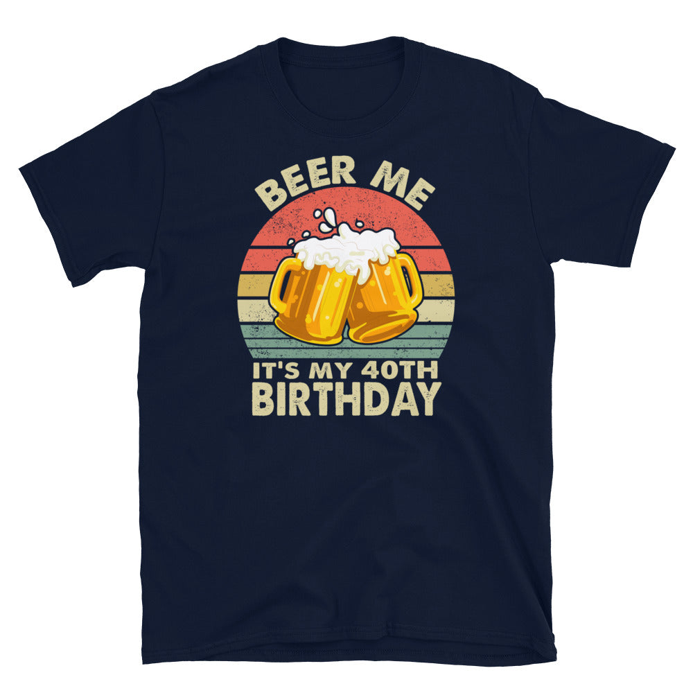 Funny Beer 40th Birthday T-Shirt - Unisex Gift Idea - Cuccico Design