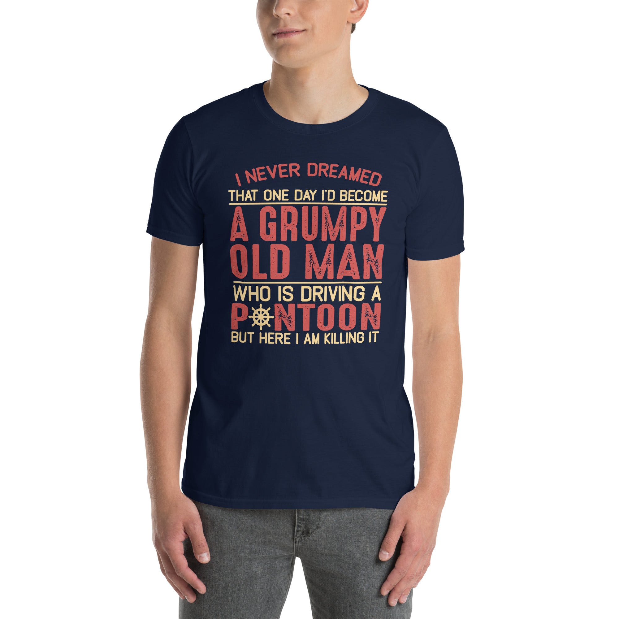 Grumpy Old Man Pontoon T-Shirt | Funny Boating Gift - Cuccico Design