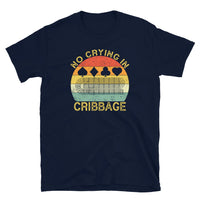 Funny Cribbage T-Shirt - No Crying In Cribbage - Cuccico Design