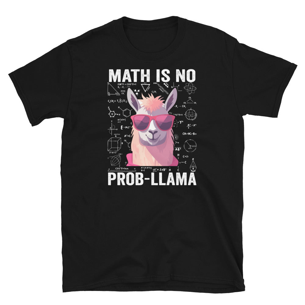 Funny Math Is No Prob-Llama T-Shirt | Teacher Gift - Cuccico Design