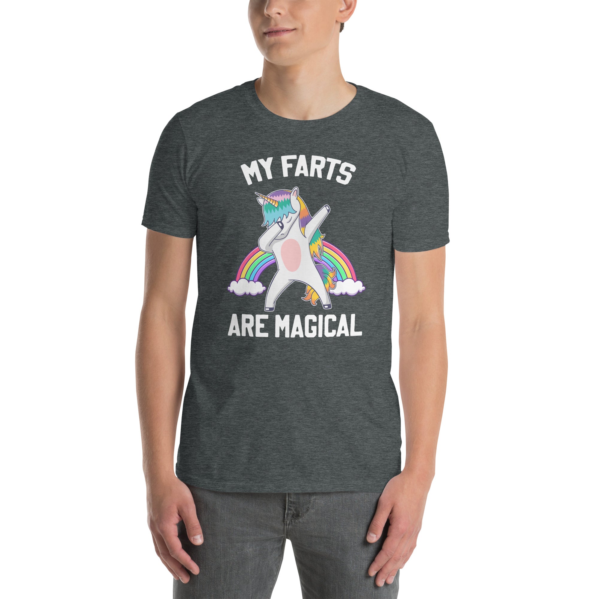 Funny Farting Unicorn T-Shirt - Magical Gag Gift Tee - Cuccico Design