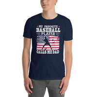 Favorite Baseball Player Calls Me Dad | Baseball Dad T-Shirt - Cuccico Design