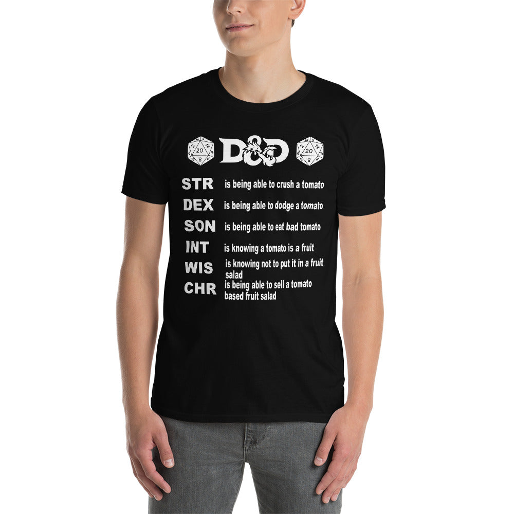 Dnd Stats Shirt - Dungeons and Dragons RPG T-Shirt Gift - Cuccico Design