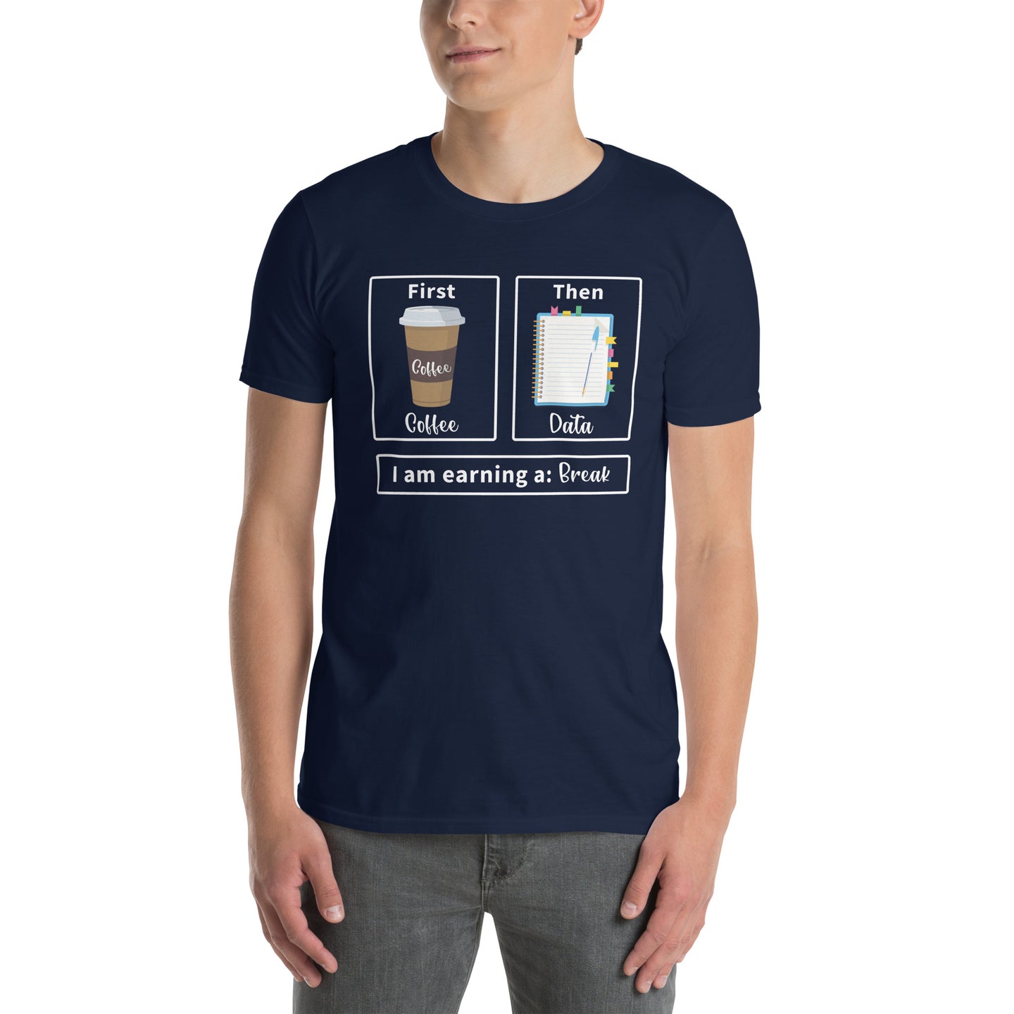 First Coffee Then Data Sped Teacher Shirt - Funny Gift - Cuccico Design