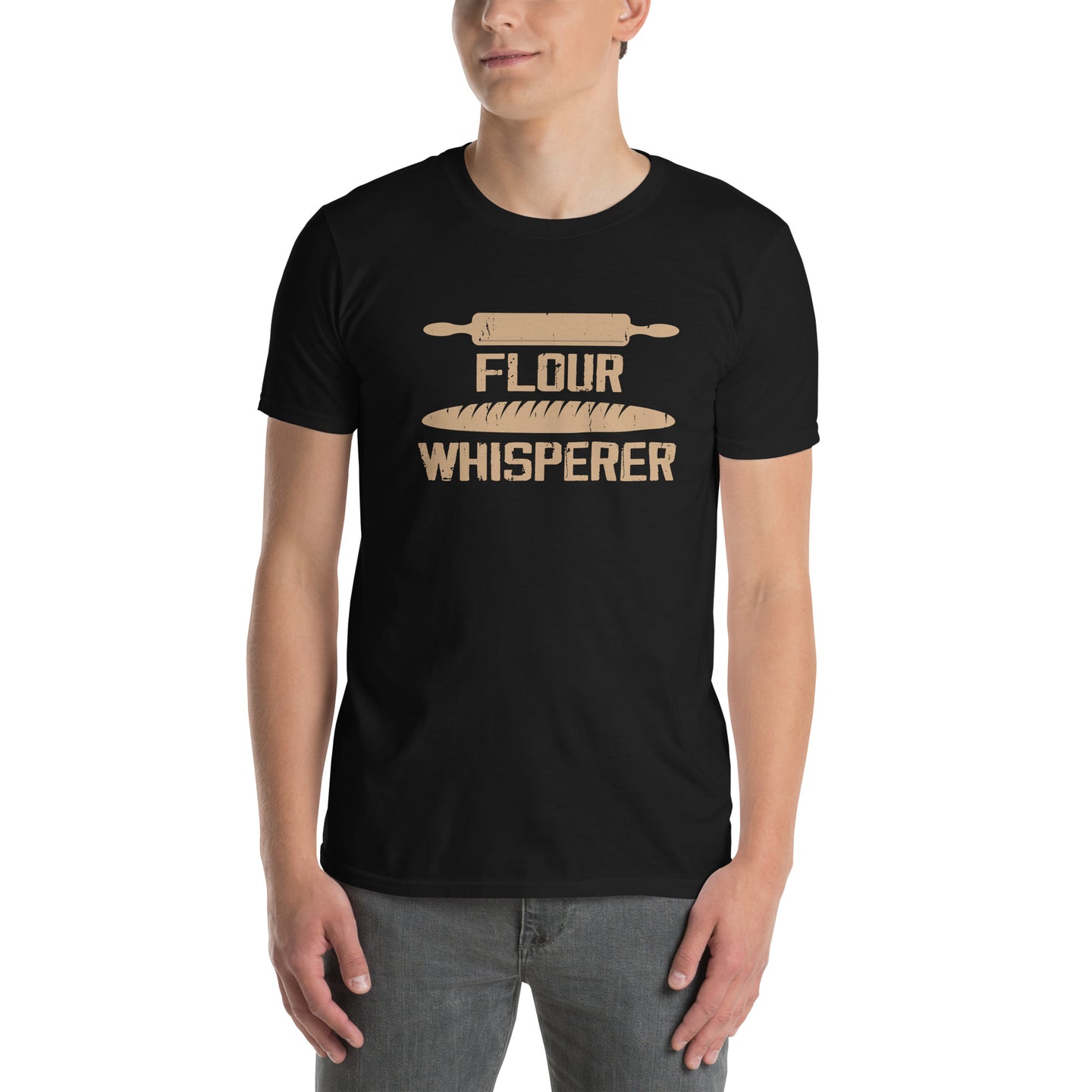 Funny Baking T-Shirt - Flour Whisperer Chef Gift - Cuccico Design