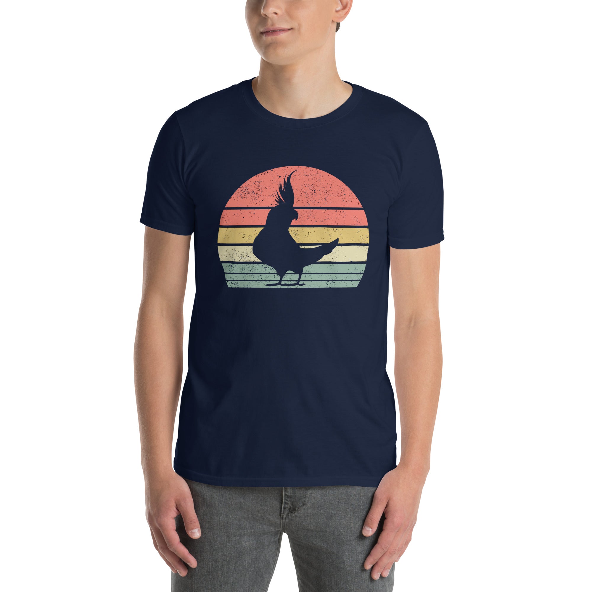 Vintage Retro Cockatiel T-Shirt | Soft Bird Gift - Cuccico Design