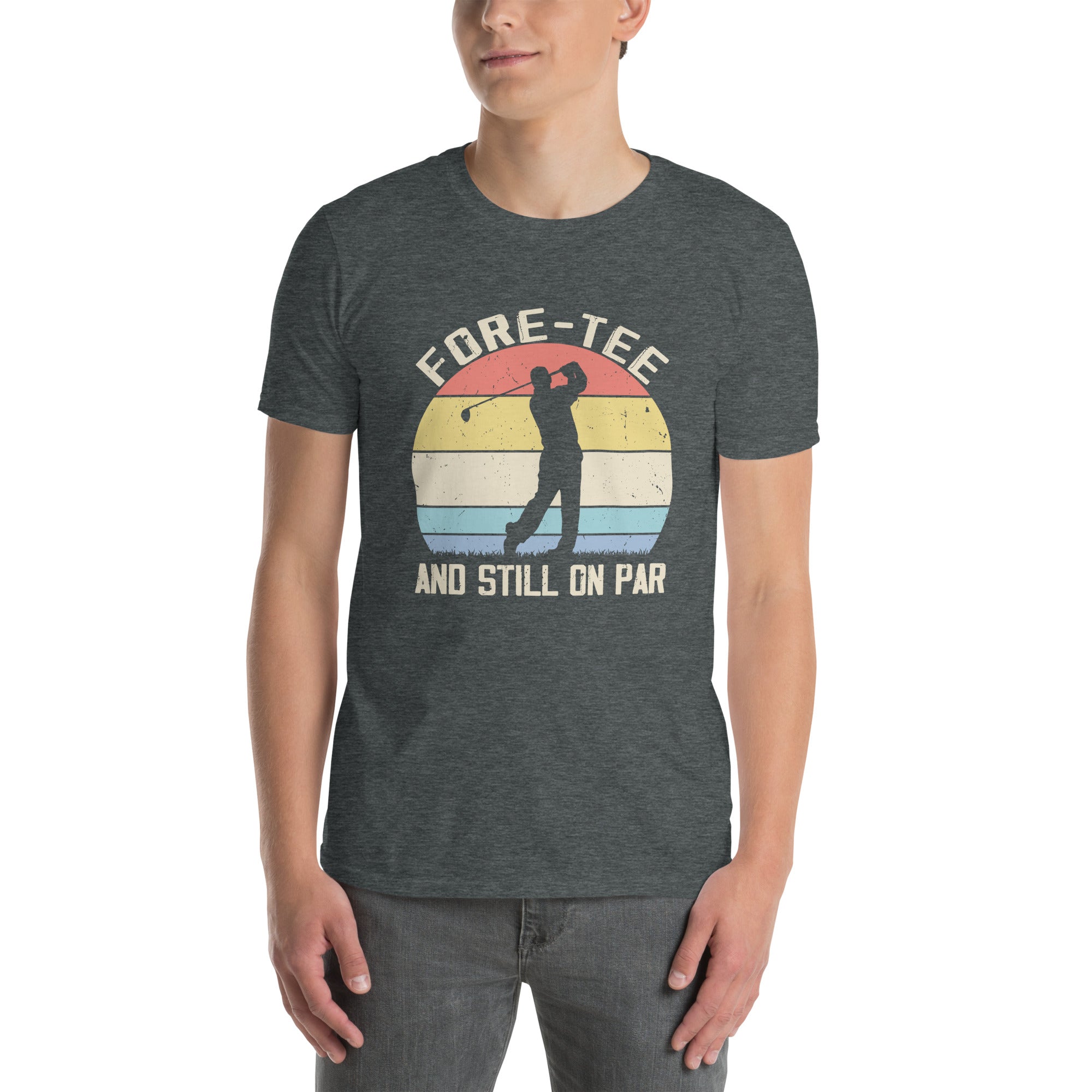 Funny 40th Birthday Golf T-Shirt - Retro 'Fore-Tee' Design - Cuccico Design