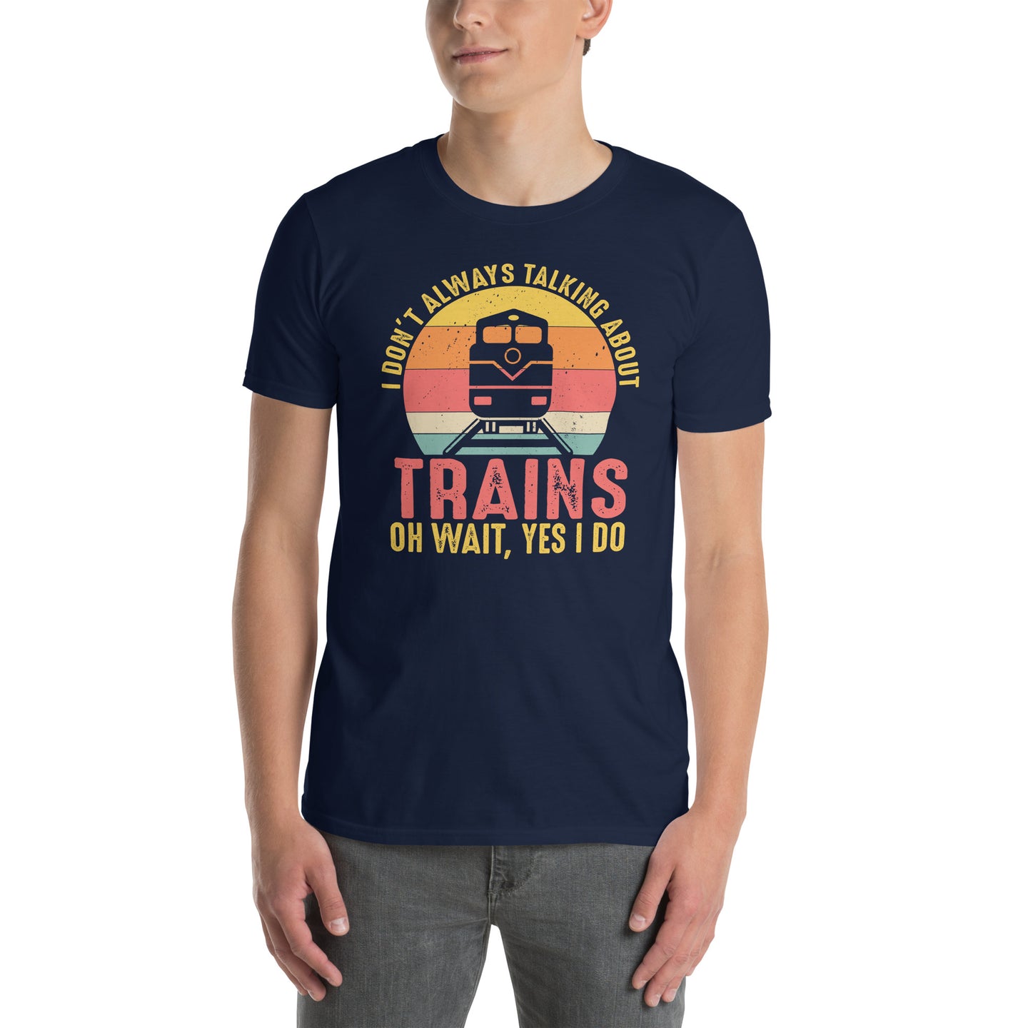 Funny Train T-Shirt Gift for Train Lovers & Engineers - Cuccico Design